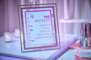 Branded Mocktail Menu - Philadelphia Event Decor - Radnor Valley Country Club Bat Mitzvah 
