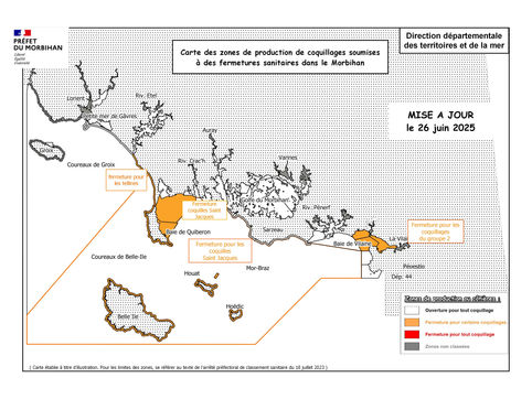 Situation sanitaire des coquillages à Billiers