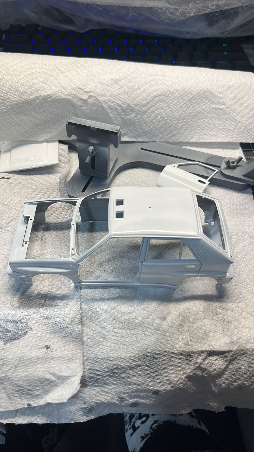 Lancia Delta HF Integrale Monte Carlo Rally WIP - Polishing Body paint for gloss
