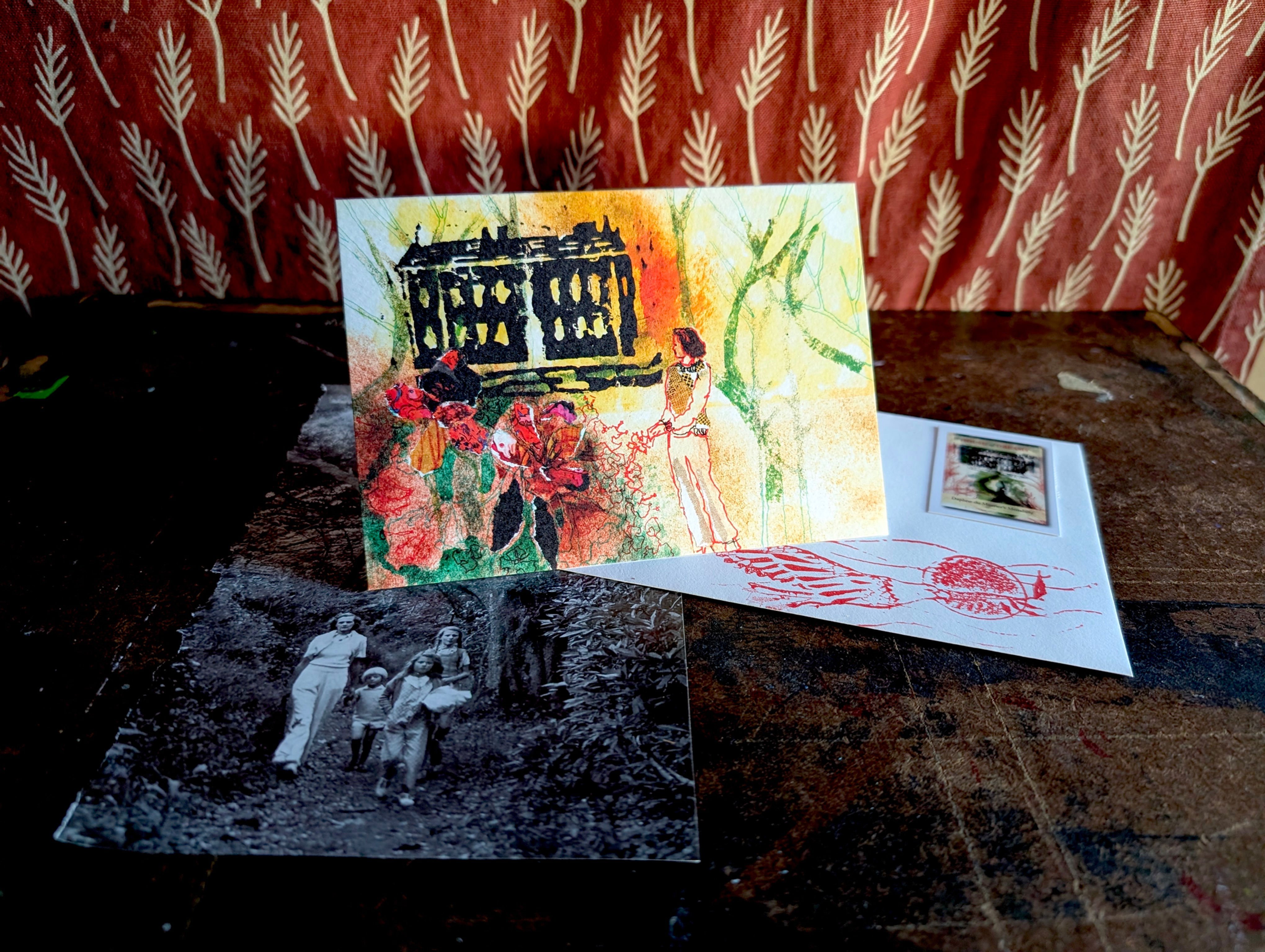 Rhododendrons at Menabilly greetings cards