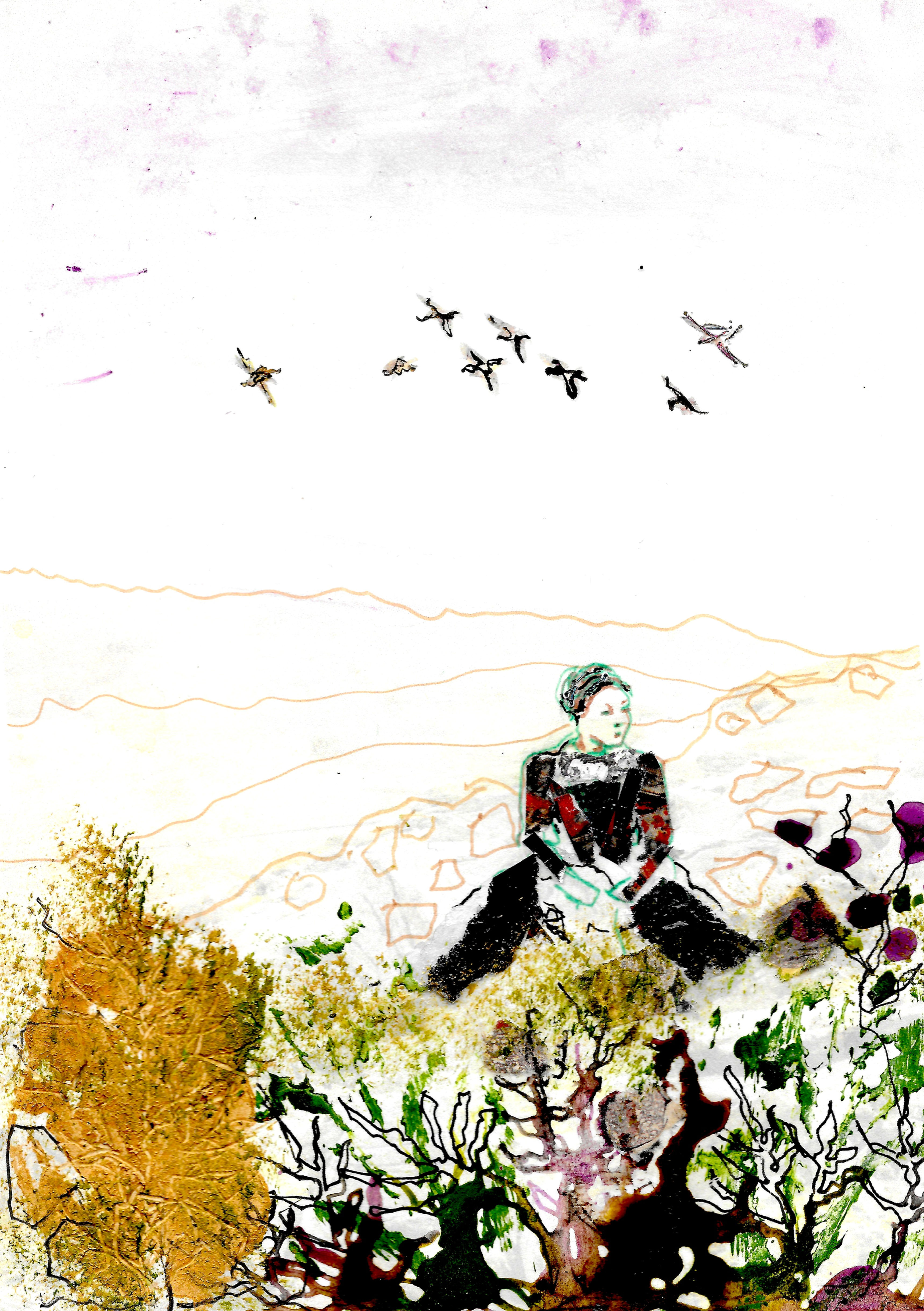 Charlotte Bronte on the Yorkshire moors, remembering her sister Emily