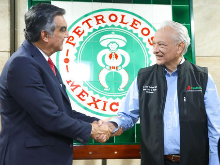 Revisan Gobernador Américo Villarreal y director de Pemex proyectos estratégicos para Tamaulipas