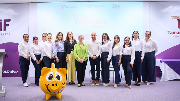 Arranca DIF Tamaulipas el boteo TELETÓN 2026 con la entrega de ánforas para los 43 municipios