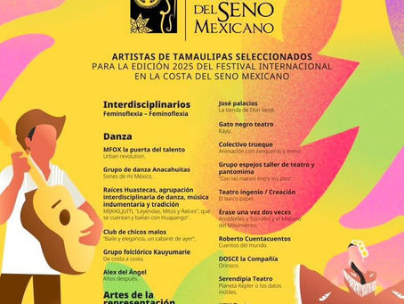 Anuncia ITCA lista de artistas tamaulipecos seleccionados para formar parte de la programación del FICSM2025