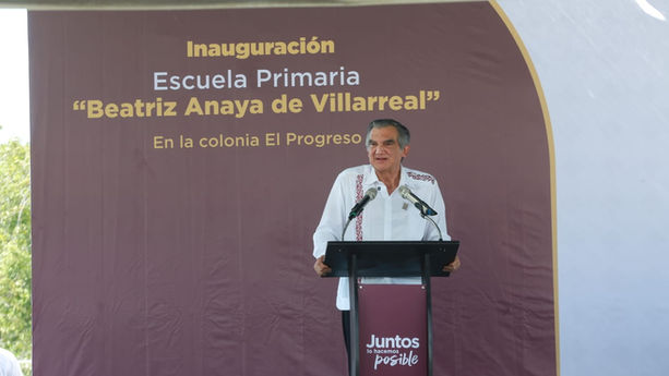 Inauguración de nueva primaria en Nuevo Laredo fortalece educación humanista: Gobernador Américo Villarreal
