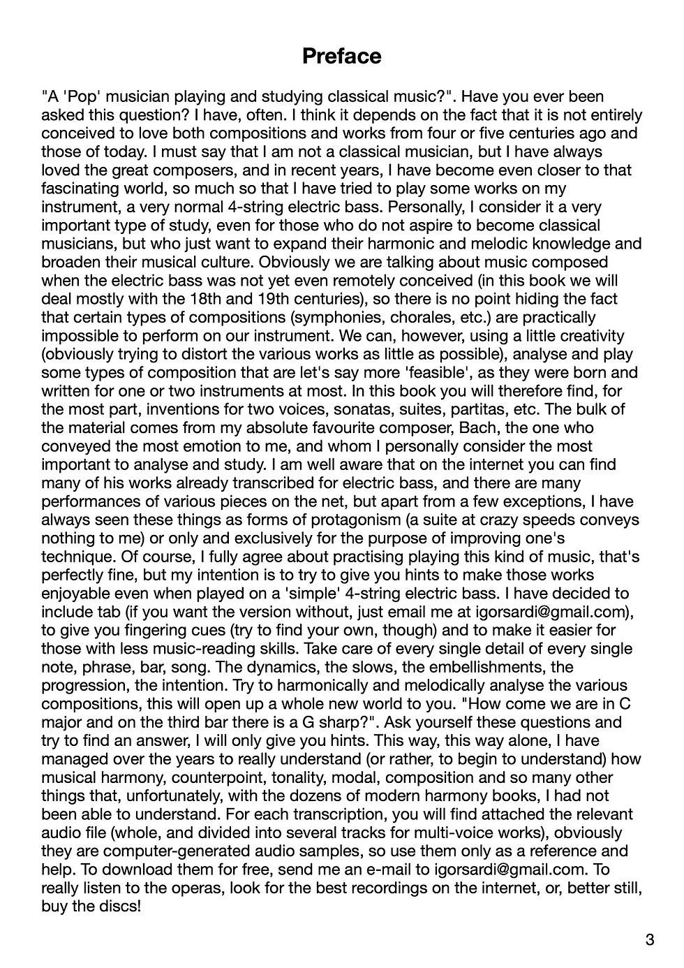 Miniatura: Studying Classical Music on Bass Guitar (NO TAB)