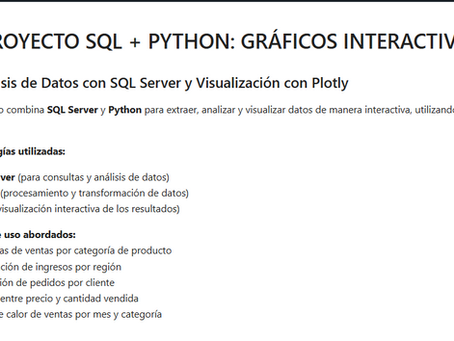 š AnĆ”lisis de Datos en Acción: Consultas SQL y Dashboards DinĆ”micos con Python
