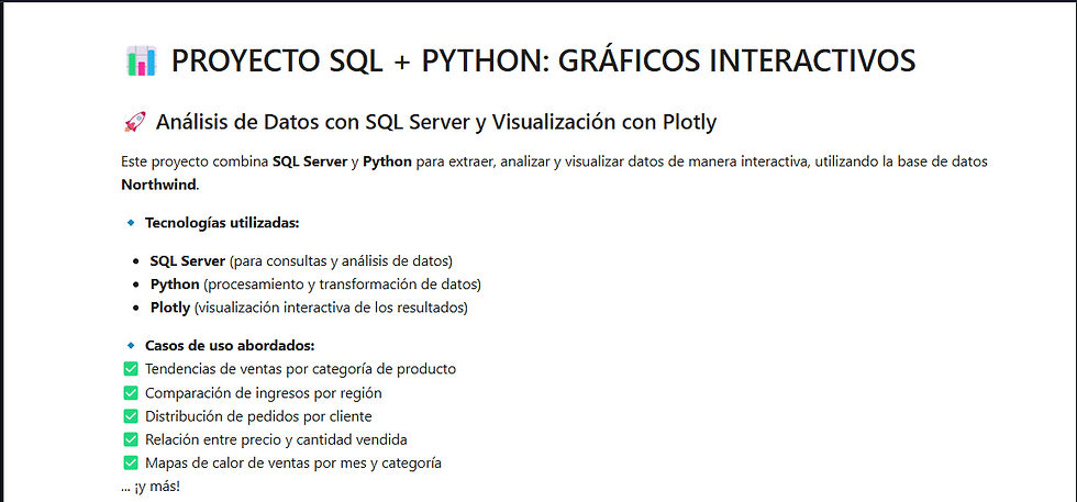 📈 Análisis de Datos en Acción: Consultas SQL y Dashboards Dinámicos con Python