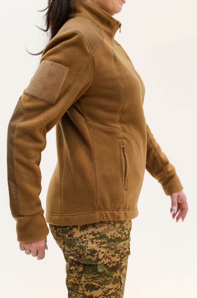 Thumbnail: Women's fleece jacket Nona coyote