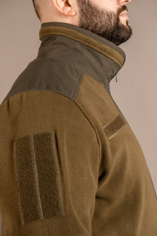 Thumbnail: Fleece jacket Bassoon olive