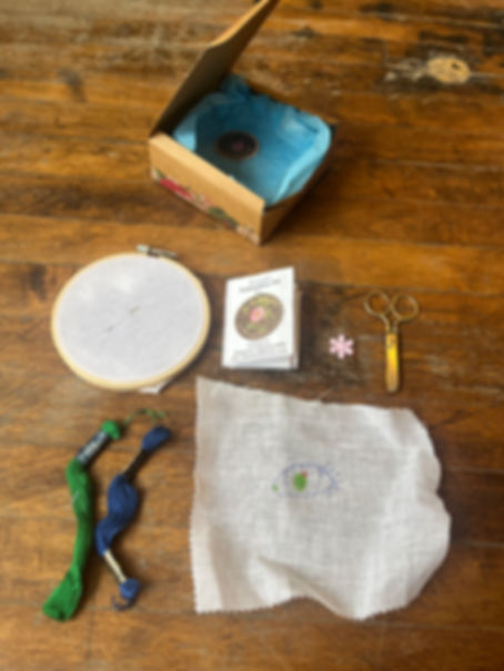 Sustainable Materials Embroidery 101 Sampler Kit: Beginner 