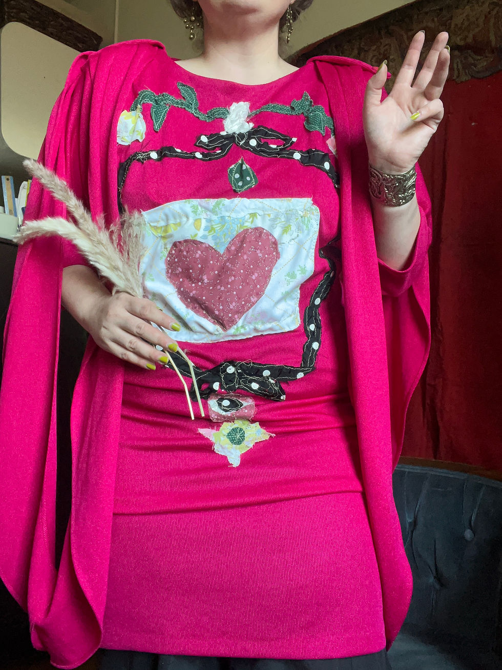 Thumbnail: SZ M/L: High Priestess Appliqué Dress 