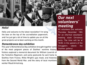 Staithes Museum Newsletter November 2025