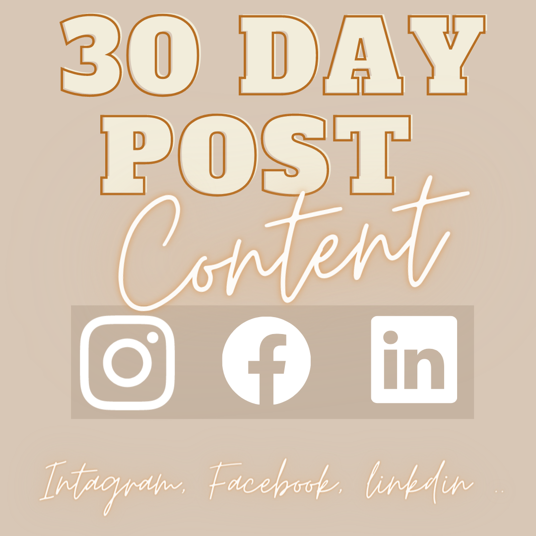 30 CONTENT POSTS
