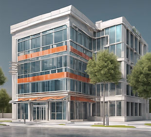 _3D style image of a commercial building