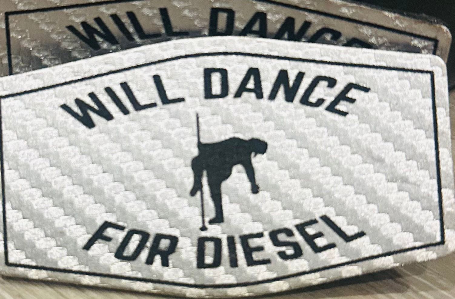 Wil Dance for Diesel Carbon Fiber Looking Patch