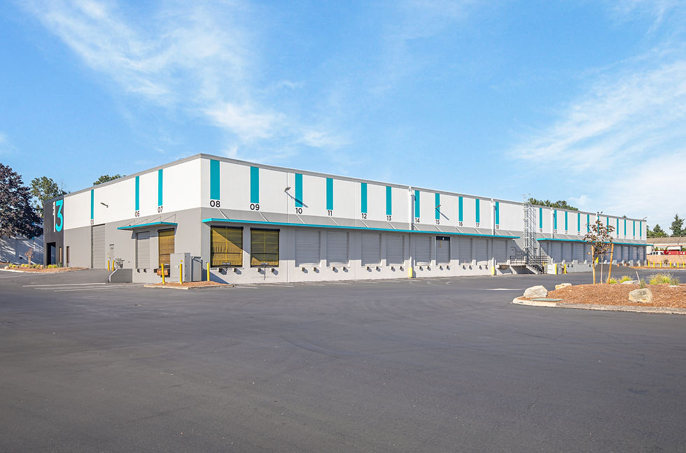Exterior photo of Columbia Commerce Park, a light industrial property in Portland, OR.