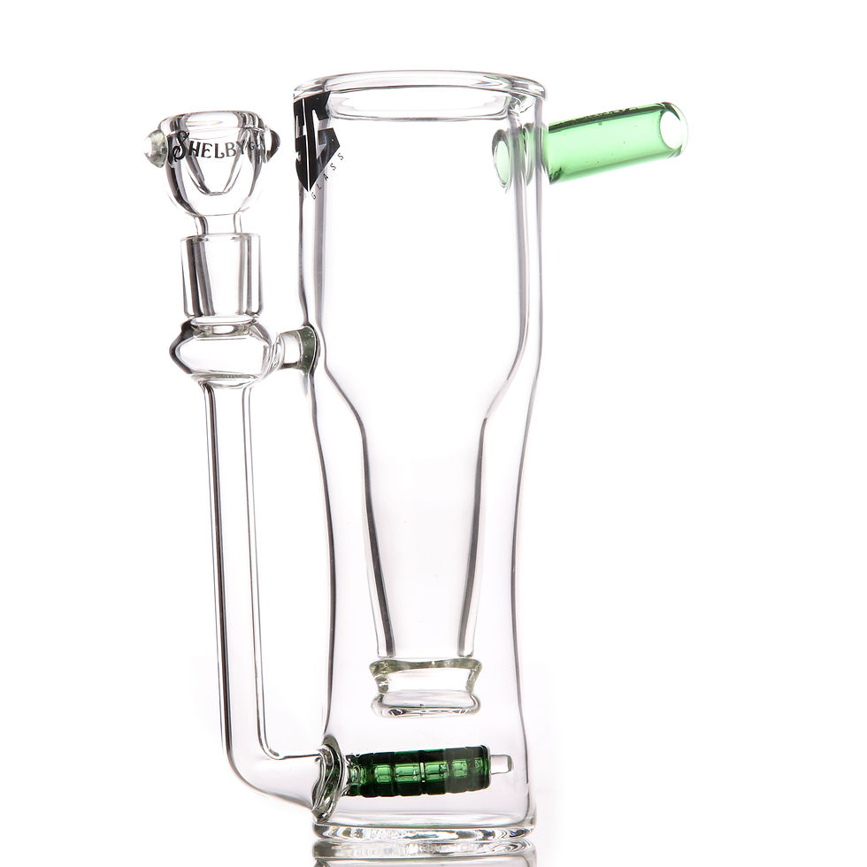 Thumbnail: 8" Shelby Glass Flipped Bottle Mug Rig