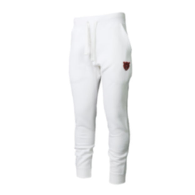 B Elite White Fleece Joggers