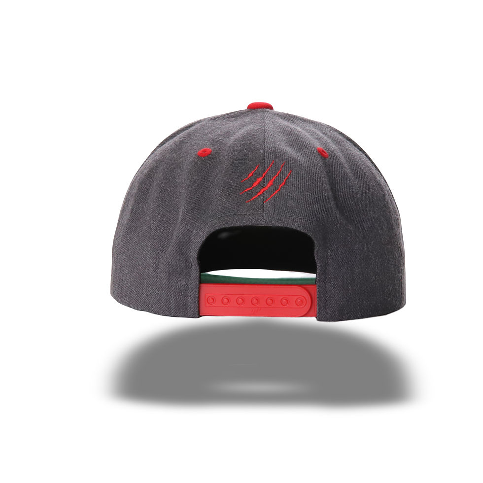 Thumbnail: B Elite 6 Panel Snapback Dark Grey/Red