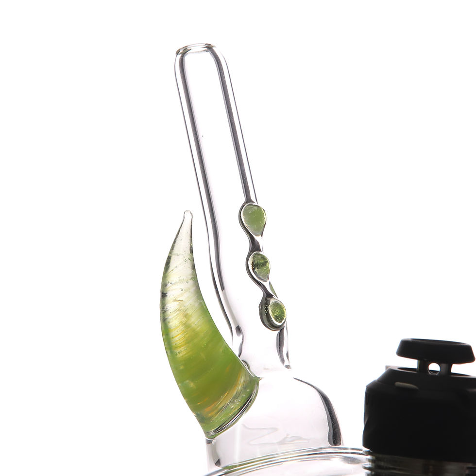 Thumbnail: Magizle Glass Puffco Peak Dry Attachment with Single Horn