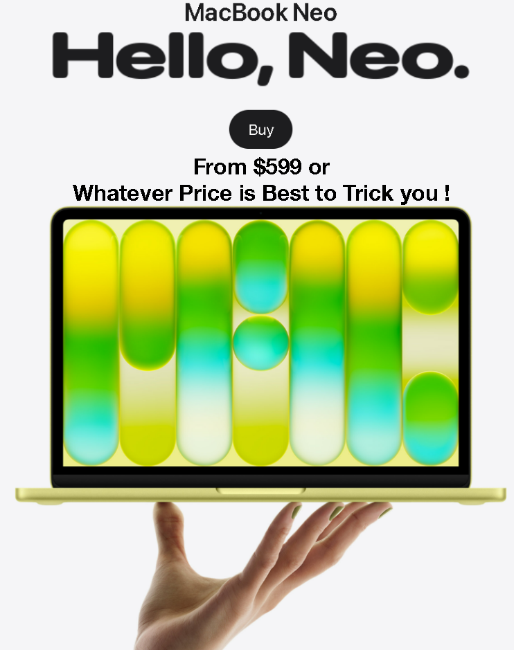 Apple’s $599 MacBook Neo: A Global Pricing Mirage !