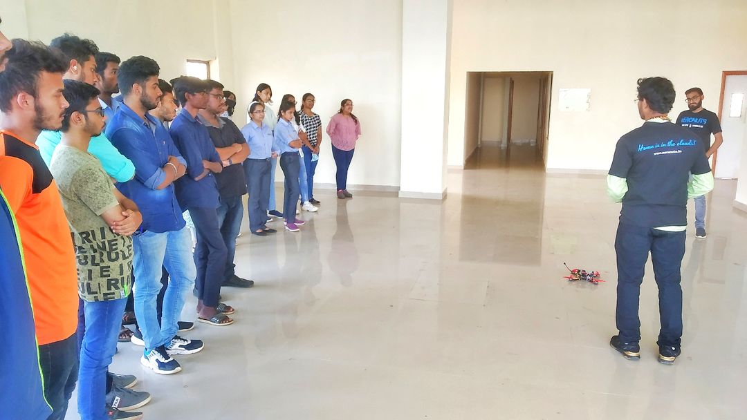 Explaining the drone Mechanics during the Drone Workshop