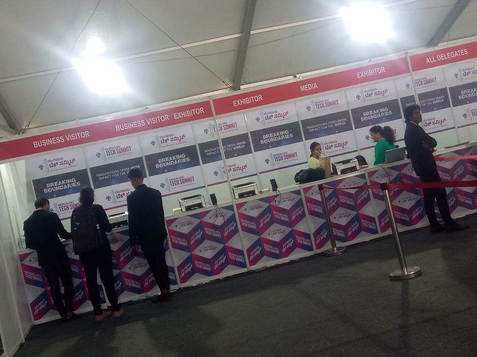 Registration Desk at Bangalore Tech Summit -2023