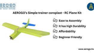 AEROGO's Simple trainer coroplast RC Plane Kit