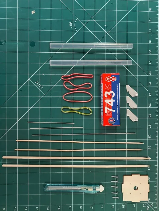 Components present in  Super Trainer Plane kit