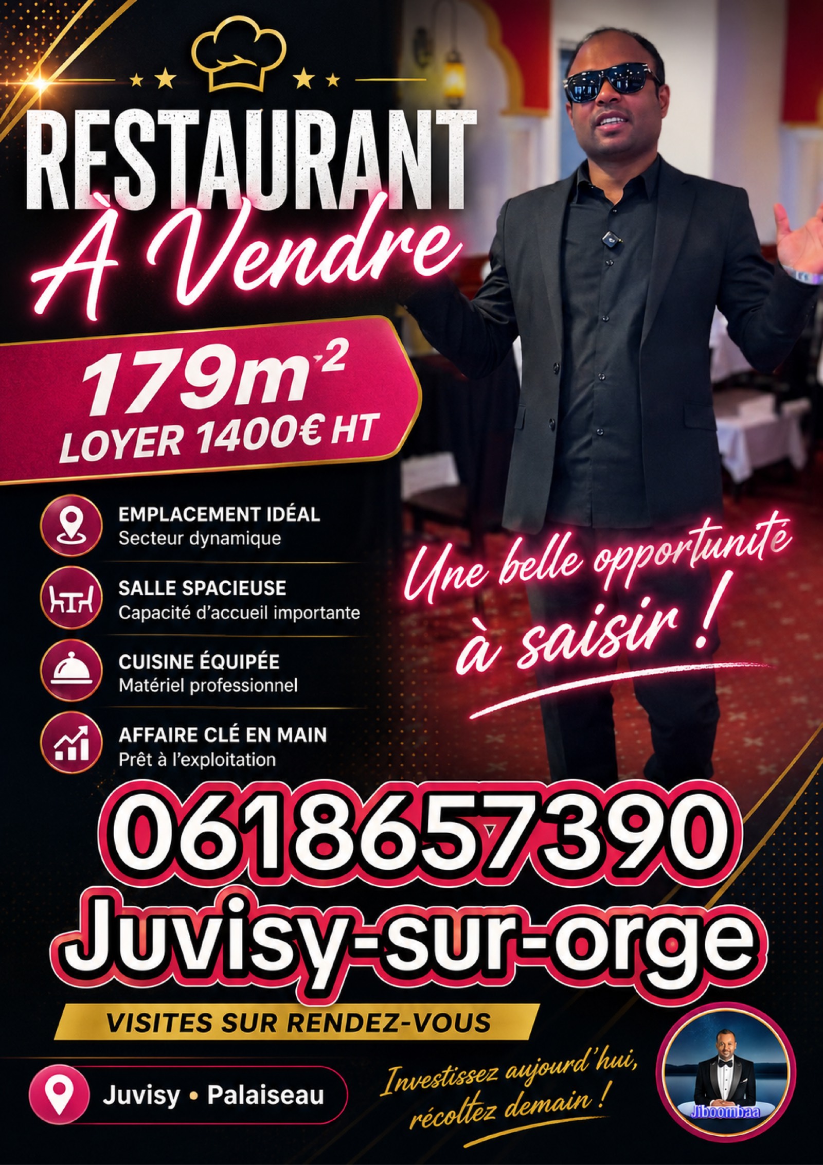 Fonds de commerce restaurant 179 m² - Juvisy-sur-Orge