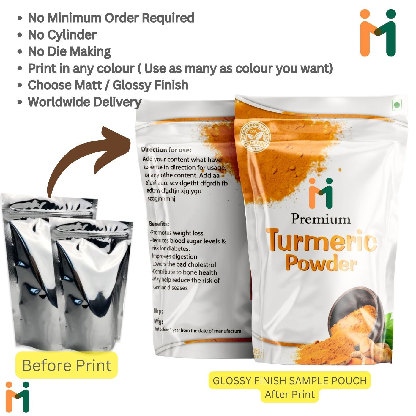 Standup Pouch - Foil- Both Side