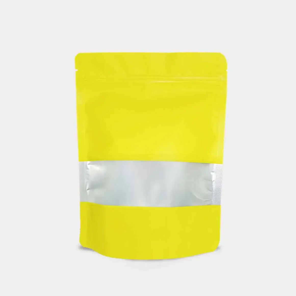 Standup Pouch -Yellow- With Rectangle Window