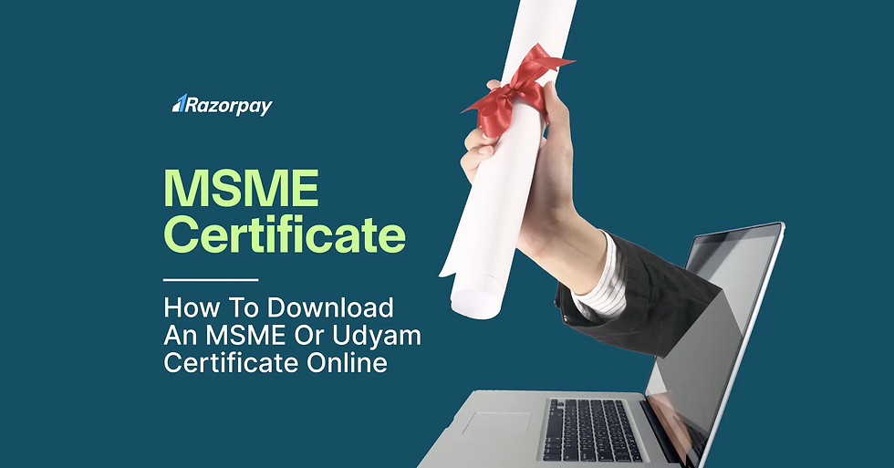 Complete Step-by-Step Process to Get Udyam Registration (Udyam Aadhaar) for MSME Companies