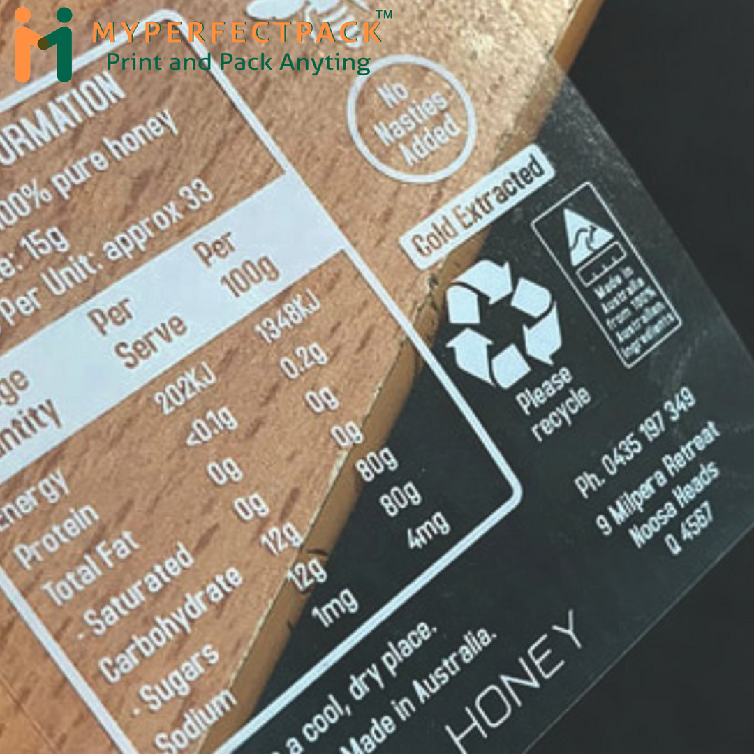 White Ink Premium Clear Transparent Labels near me