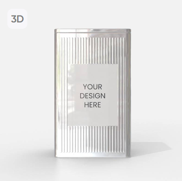 Rectangle Tea Tin Jar Can Packaging Mockup | Ekennis India