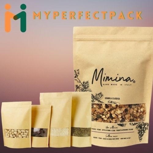 Standup Pouch Brown kraft paper