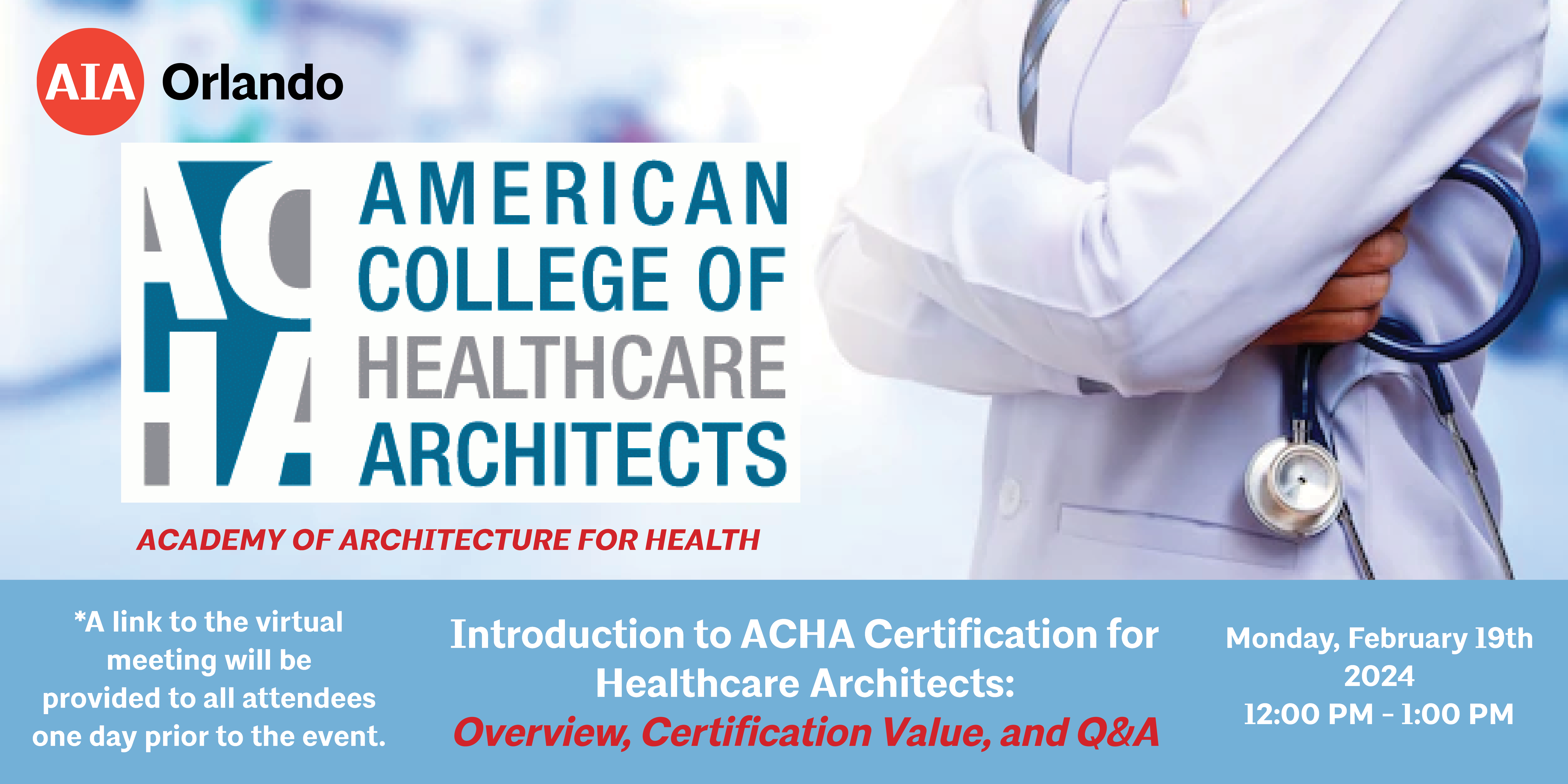 Introduction to ACHA Certification for Healthcare AIA Orlando