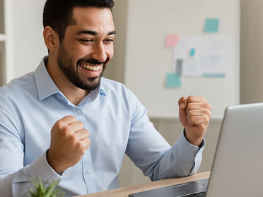 An energetic man at your feeling motivated
