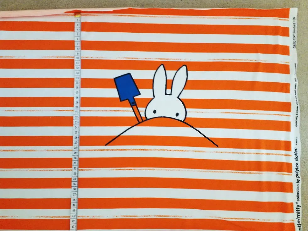 Thumbnail: Miffy, Nijntje, Summer panel, Cotton interlock jersey