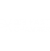 Belfast Chamber logo white belfast cyber expo