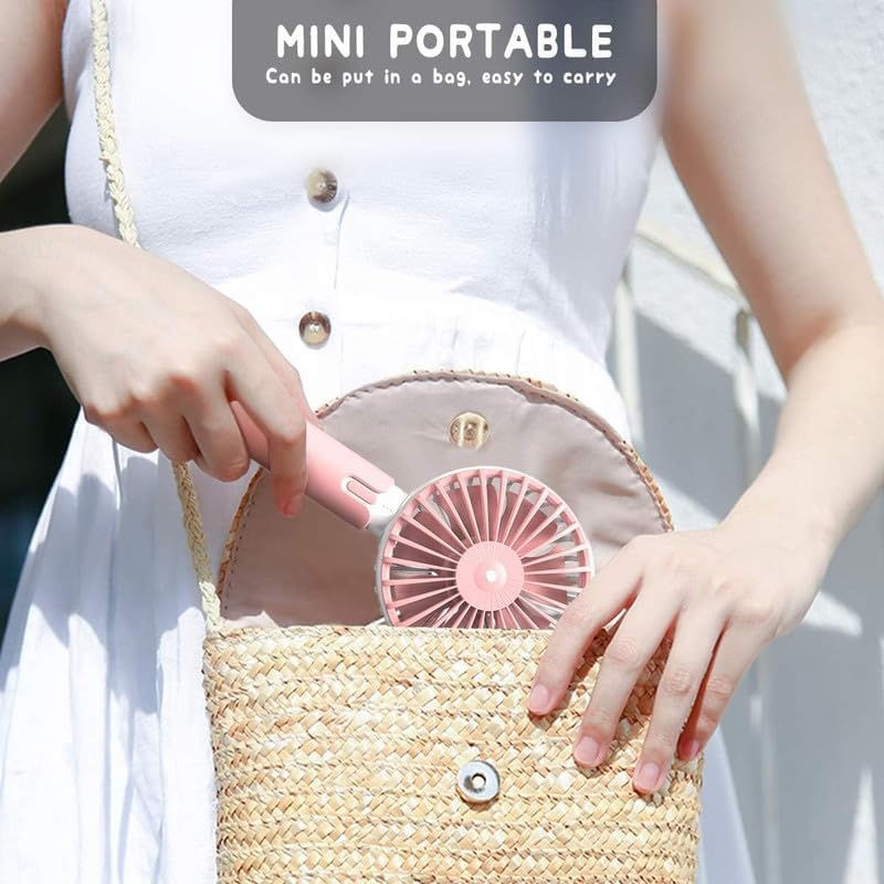 Thumbnail: Portable Handheld (Multicolor) Fan Long-lasting Small Personal, Rechargeable