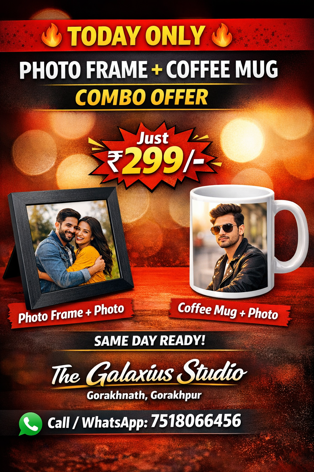 Photo frame & Coffe mug customised 