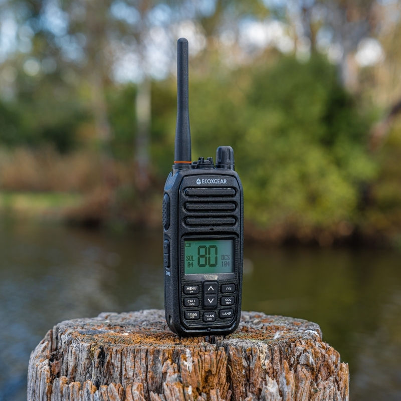 Thumbnail: ECOXTALK EXG500 5-Watt Long Range IP67 Handheld UHF Radio Twin Pack (17km)