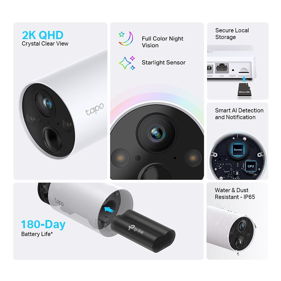 Thumbnail: TP-Link Tapo C420 Tapo Smart Wire-Free Camera, 4MP, Starlight Sensor