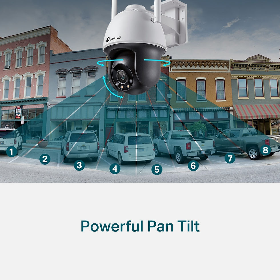 Thumbnail: TP-Link VIGI 4MP C540- W(4mm) Outdoor Full-Colour Wi-Fi Pan Tilt Network Camera