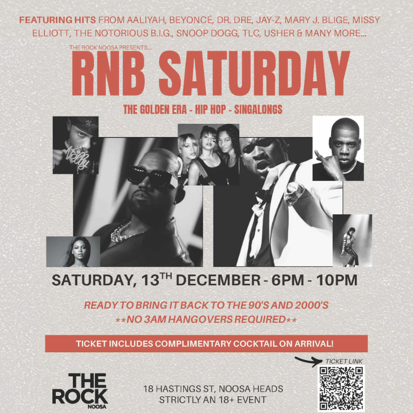 RnB SATURDAY @ THE ROCK NOOSA