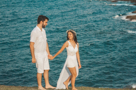 pré wedding na praia da sepultura!