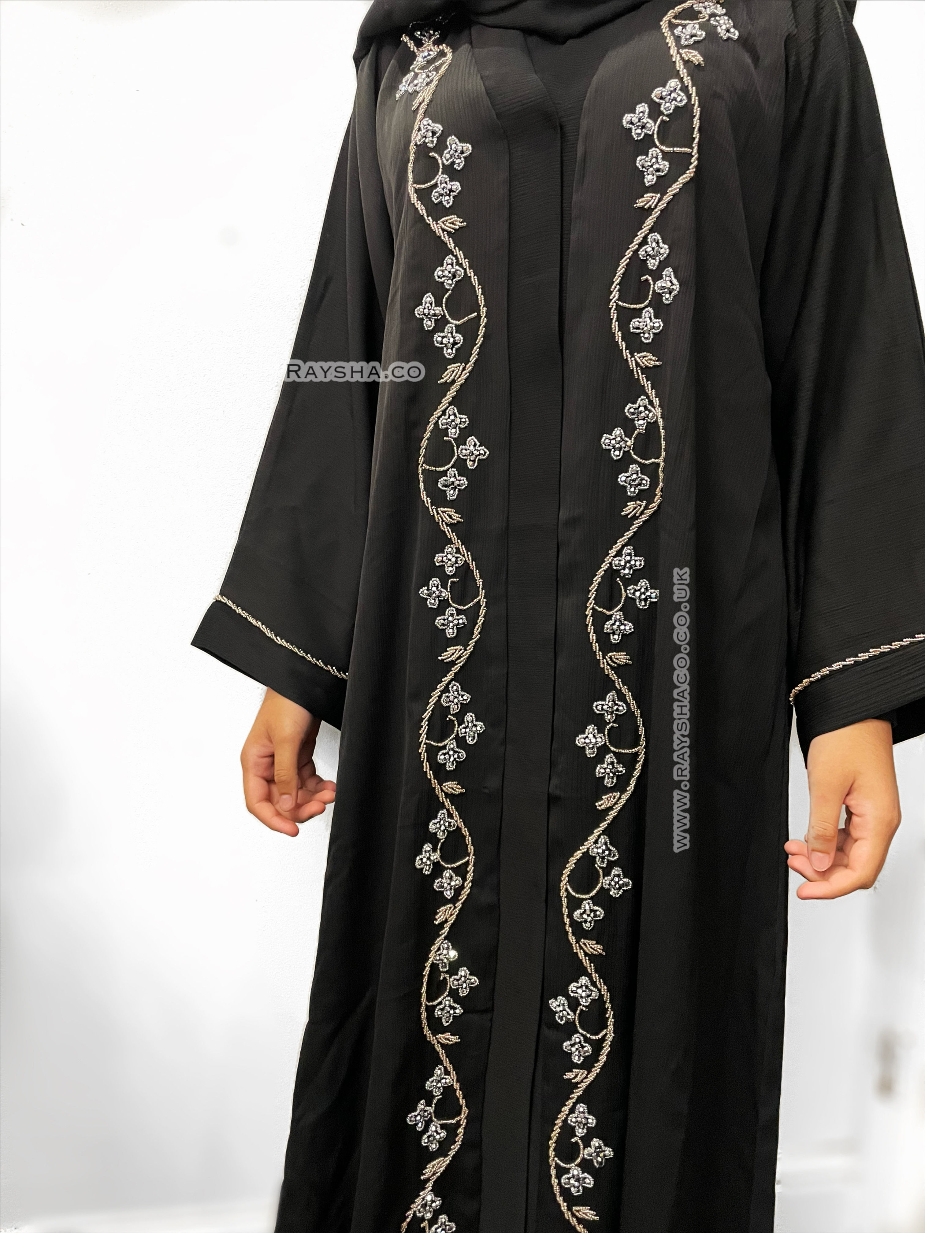 Petite Haniya Abaya - black