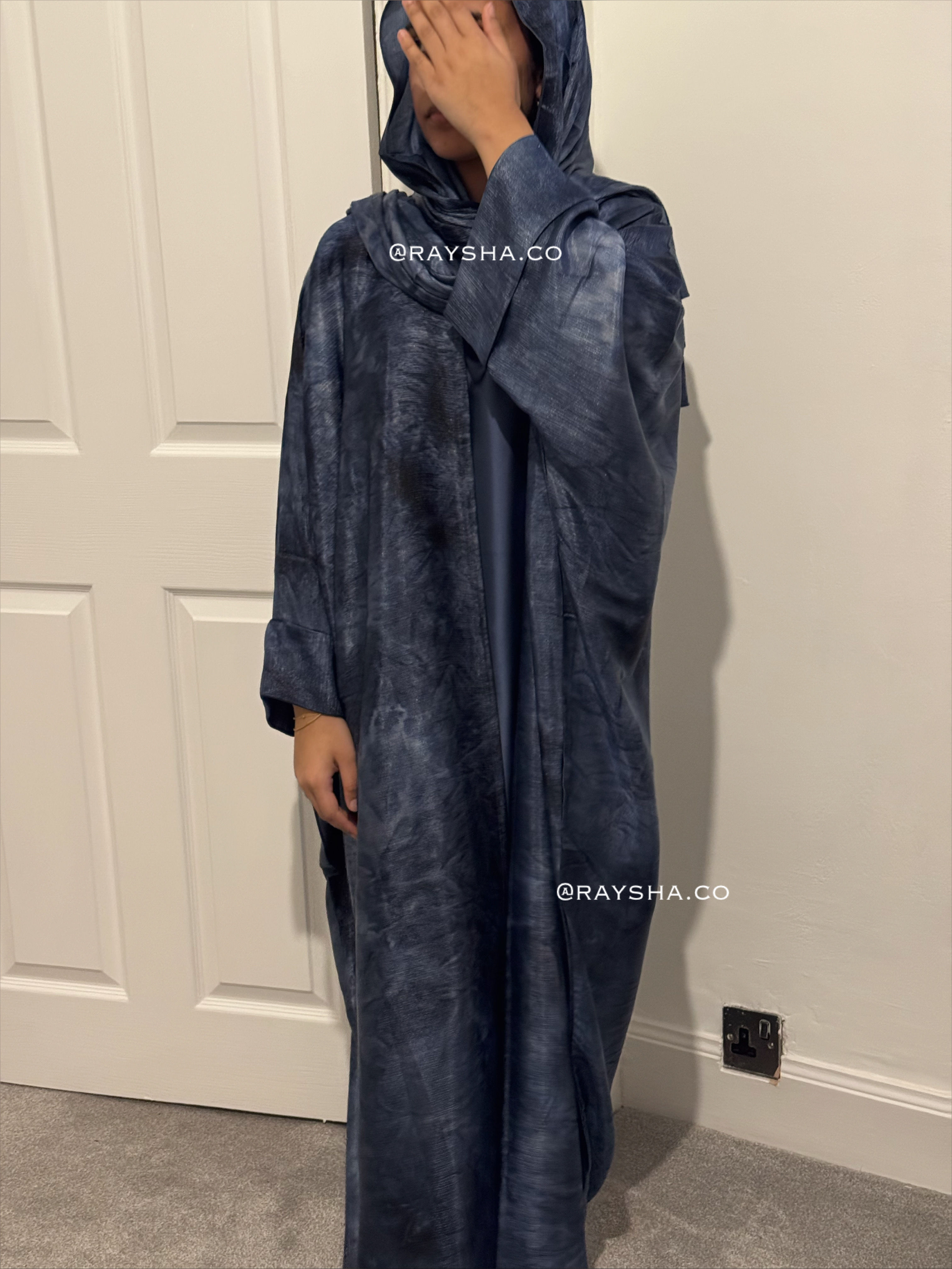 Petite yusra Abaya - blue